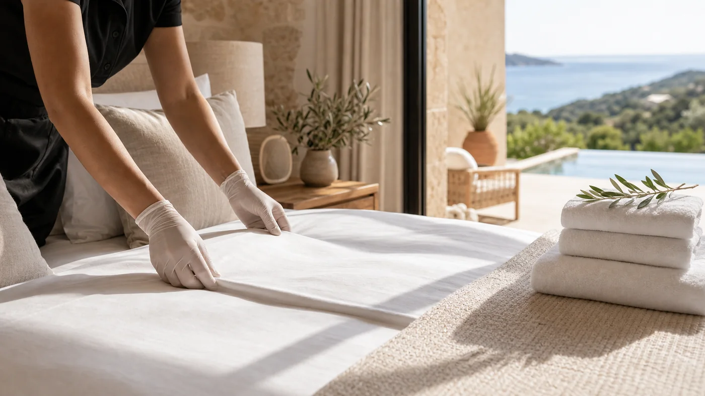 Ménage et linge en saison — Cleerz en Corse