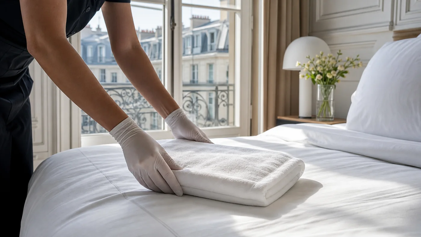 Ménage et linge hôtelier — Cleerz à Paris